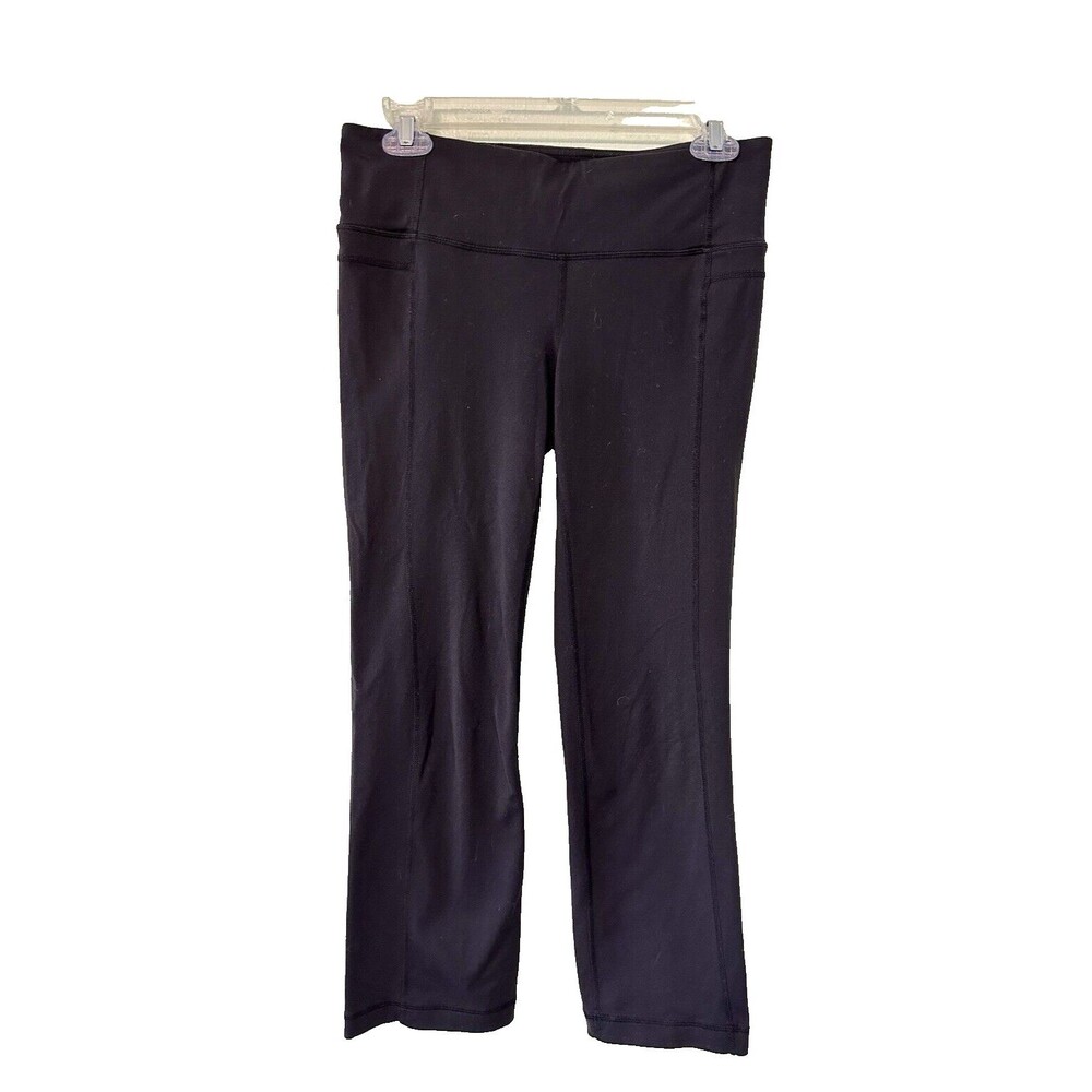 Athleta Straight Up crop leggings Sz Medium in Black style #983309 - Picture 1 of 11